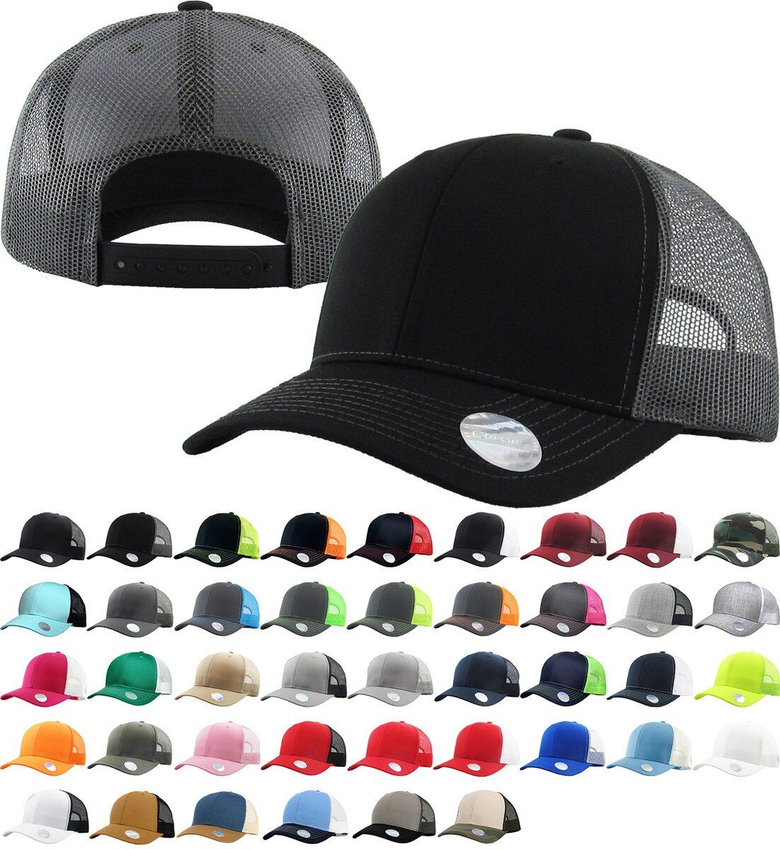 KBETHOS Classic 6 Panel Trucker Mesh Snapback